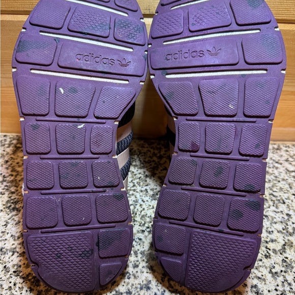 Adidas Black and Purple Running Shoes  Size 8 - Picture 7 of 10